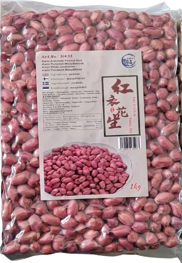 kami Raw Red Peanut 1kg | 禾味 红衣生花生 1kg